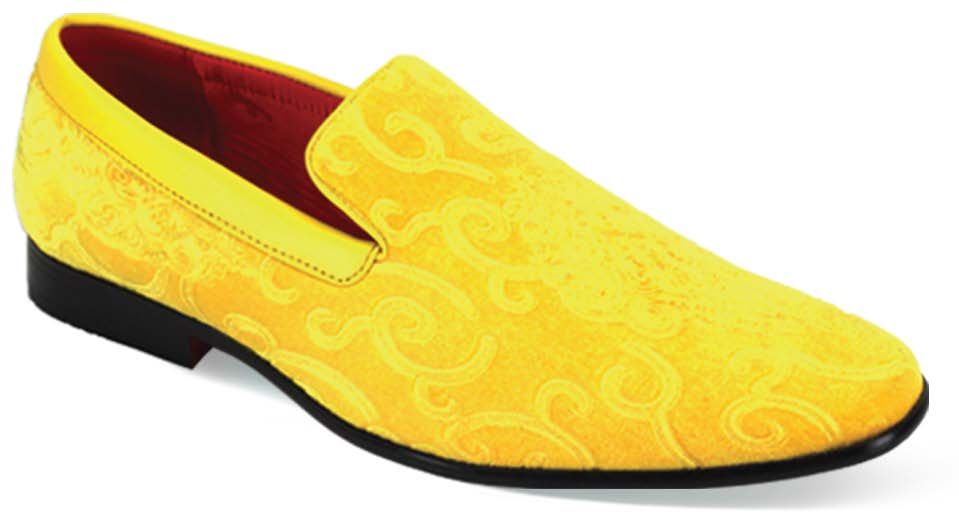 yellow men’s dress shoes
